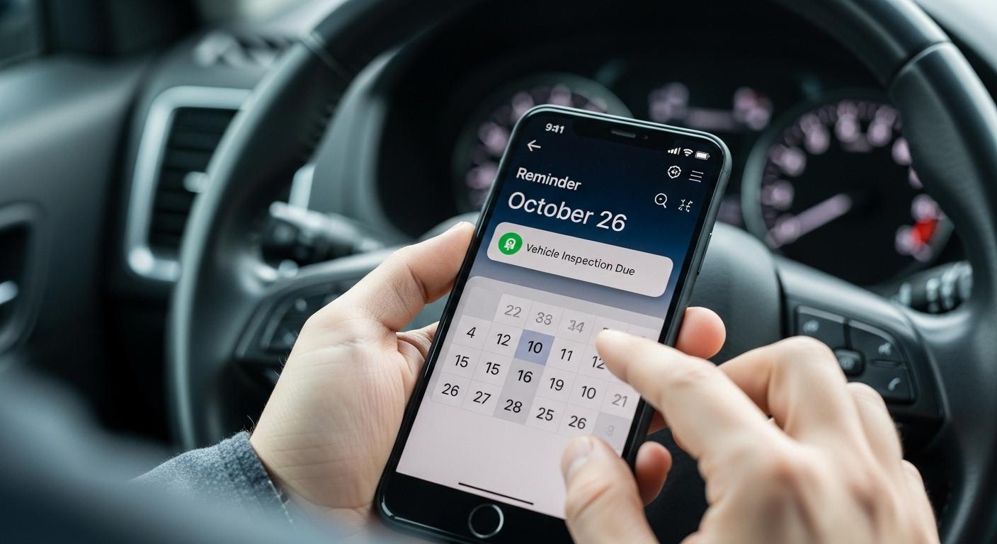 자동차 정기검진 기간 확인