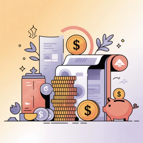 환율 변환을 상징하는 예시 이미지