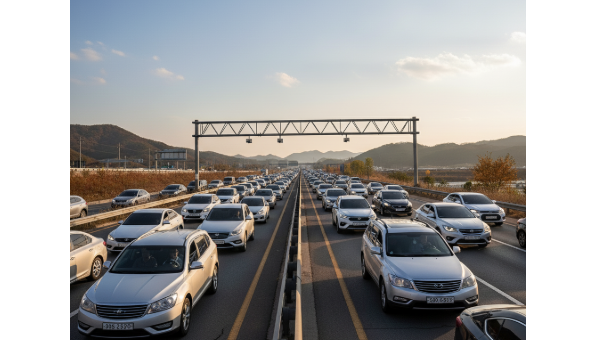 추석 귀경길 장거리 고속도로 사진