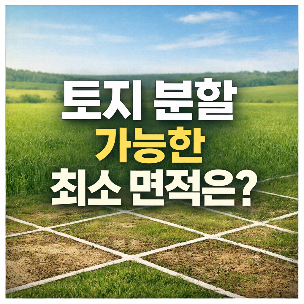 토지분할 최소면적