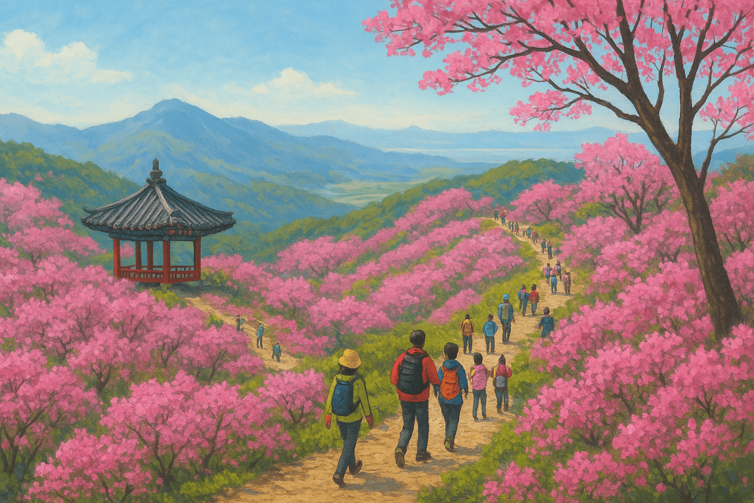 강화도 고려산 진달래 축제 하이킹, 봄의 특별한 모험