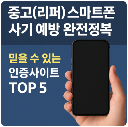 중고(리퍼) 스마트폰 사기 예방 완전정복 ❘ 믿을 수 있는 인증사이트 TOP 5
