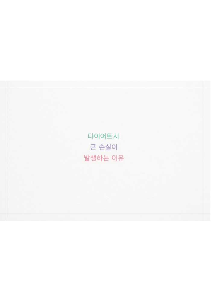 1. 다이어트에서 근손실이 발생하는 이유