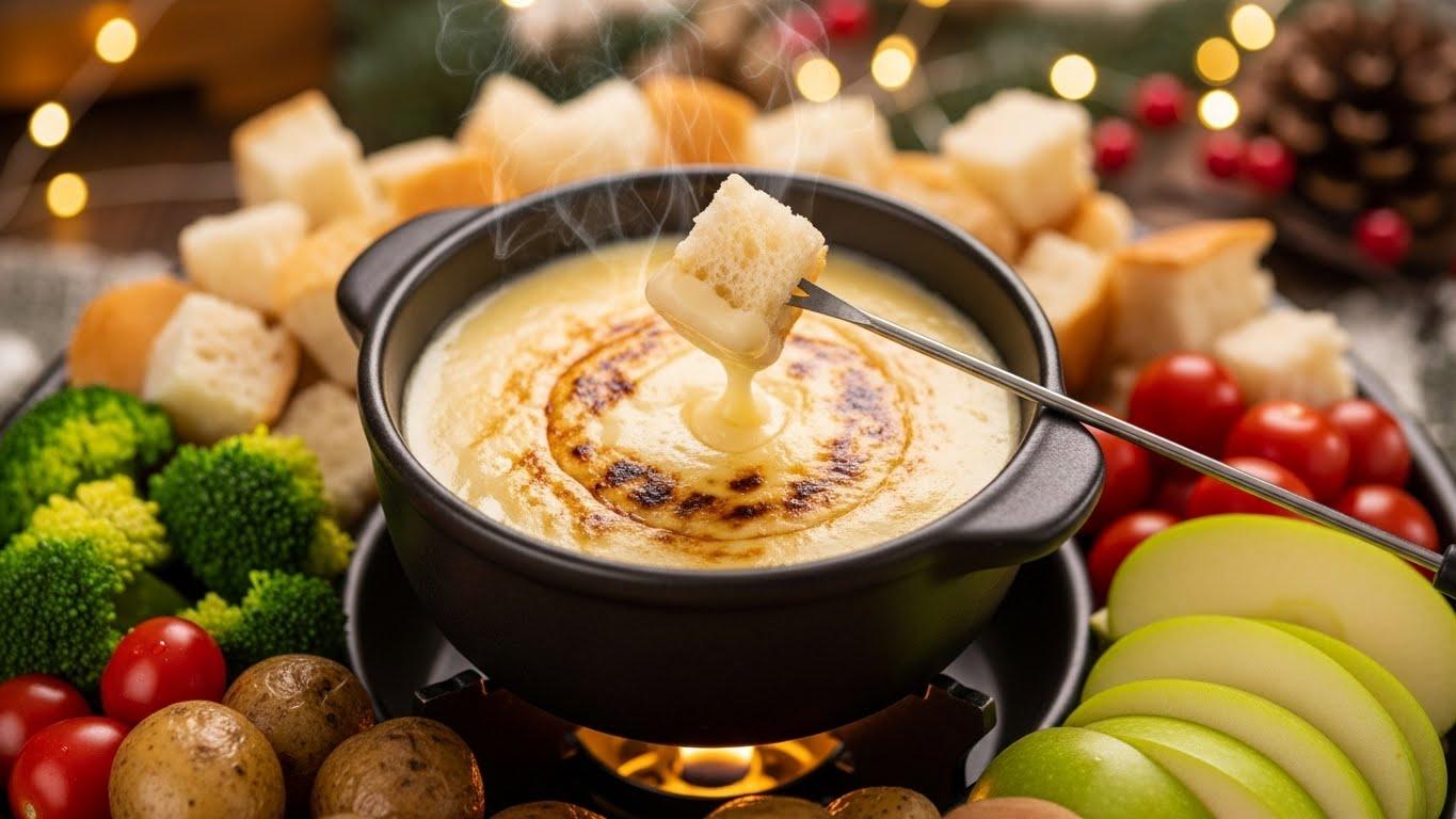 연말파티의 인기메뉴 치즈 퐁듀