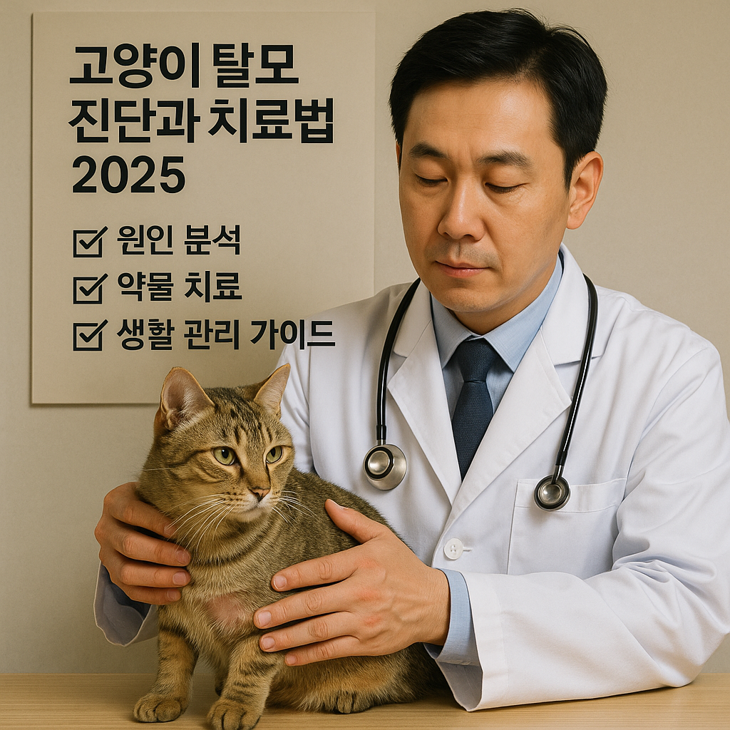 고양이 탈모 진단과 치료법 2025 ｜ 원인 분석&middot;약물 치료&middot;생활관리 가이드