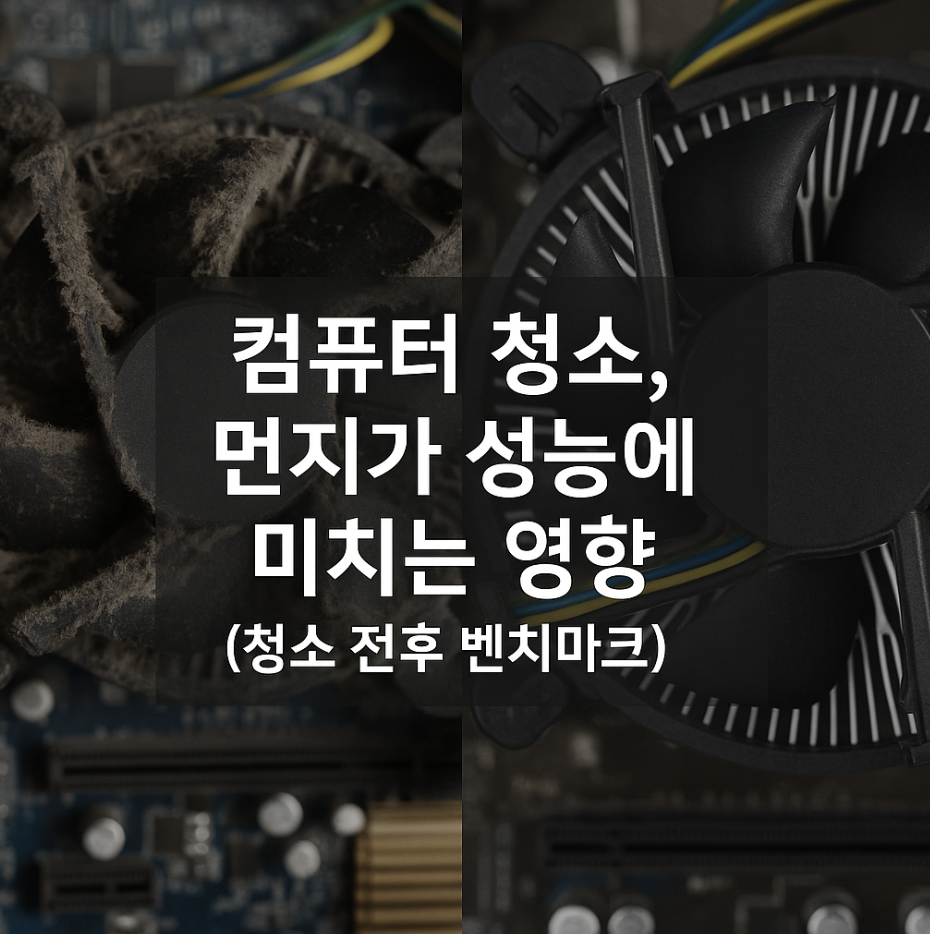컴퓨터 청소, 먼지가 성능에 미치는 영향 (청소 전후 벤치마크)