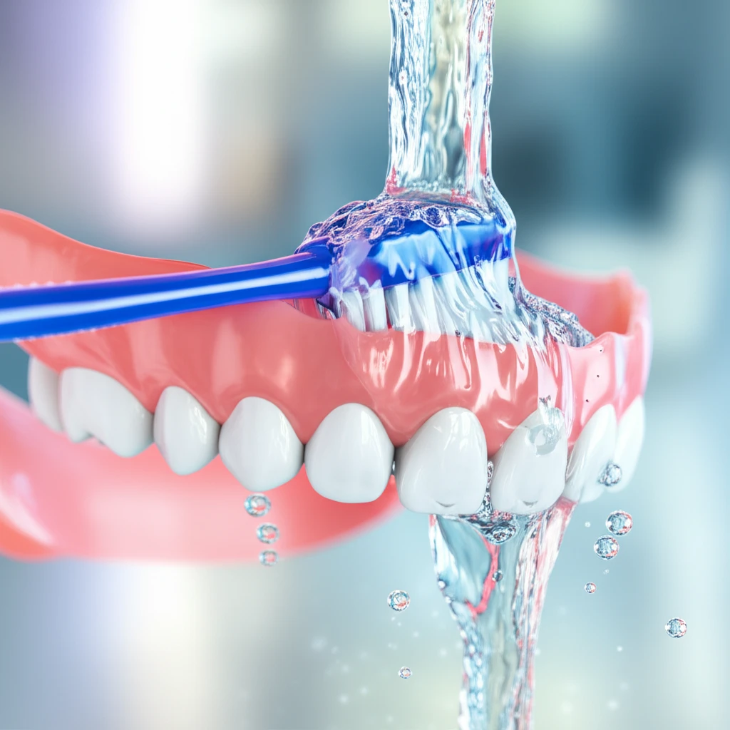 틀니 관리의 모든 것 전용 치약 사용