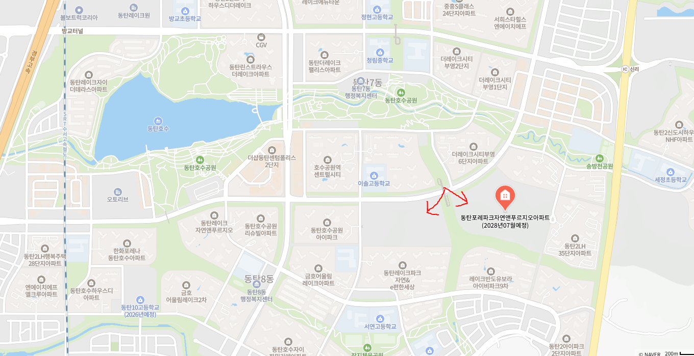 아파트 위치 지도