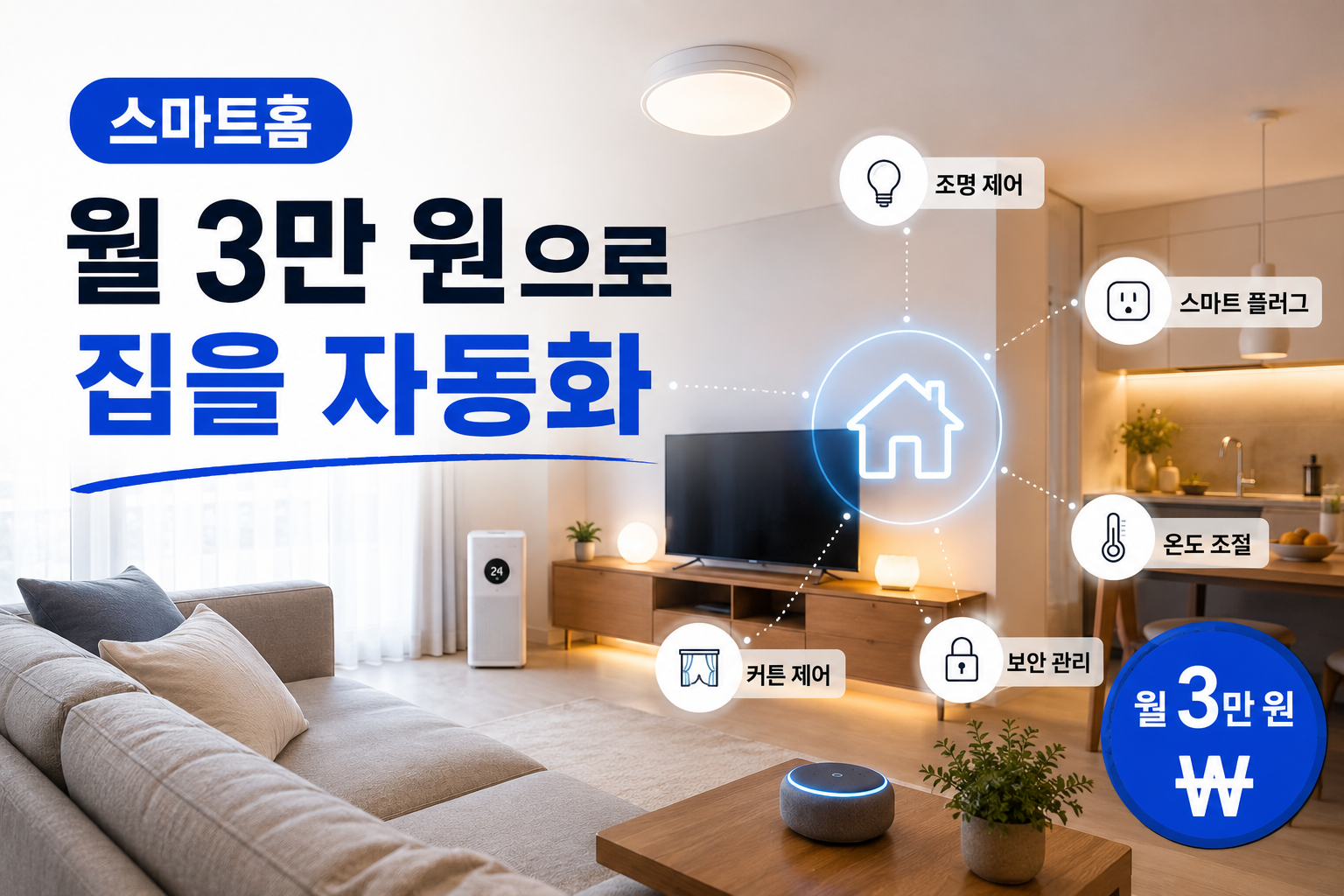 스마트홈 월3만원으로 집을 자동화