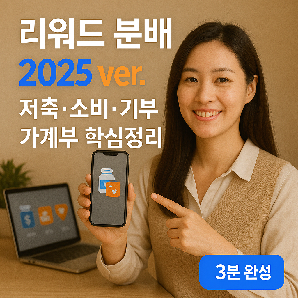 리워드 분배 2025 ver. &ndash; 앱테크 저축&middot;소비&middot;기부 가계부 핵심정리