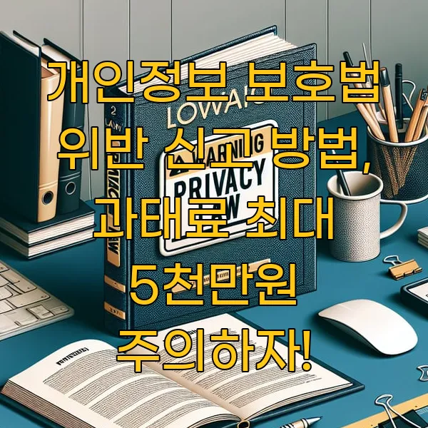 개인정보 보호법 위반 신고 방법