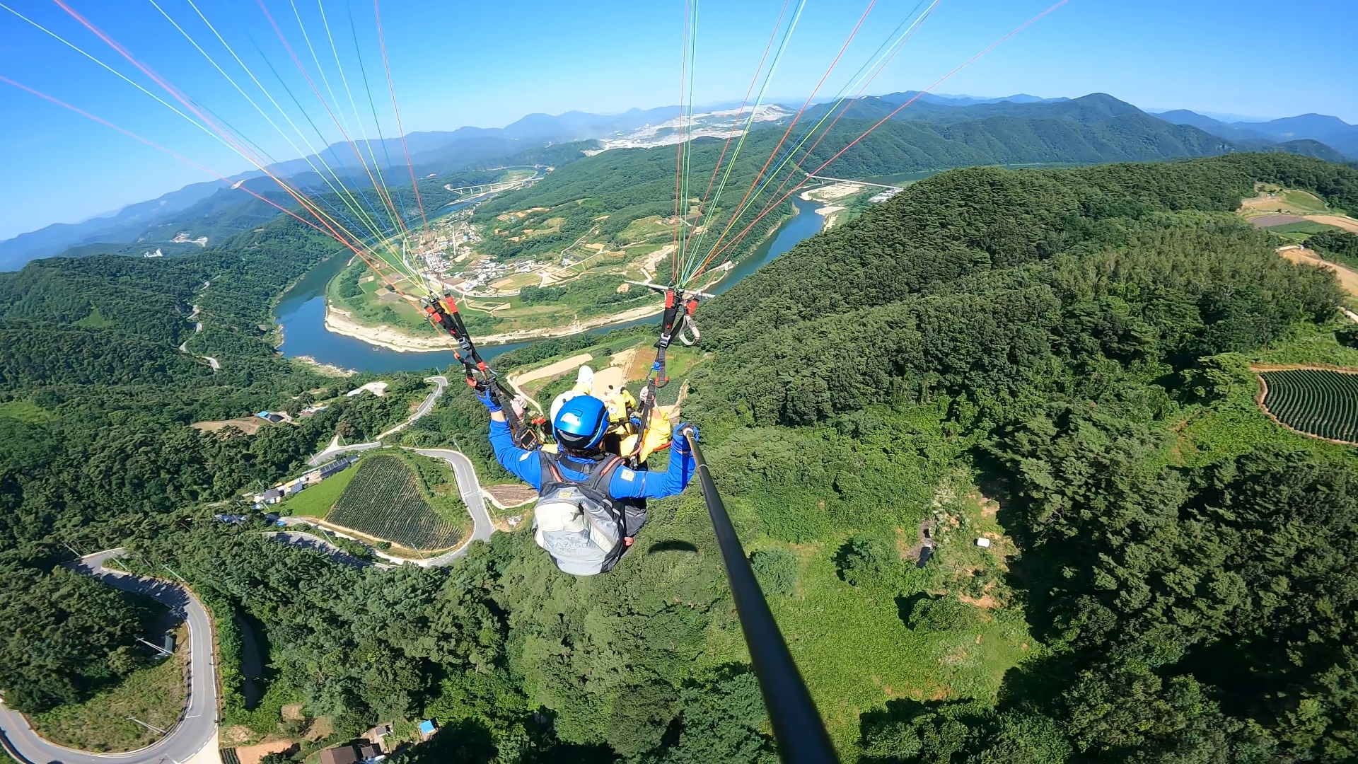 단양 패러글라이딩, 코리아패러, 코리아 패러글라이딩, 여름 패러글라이딩, 한여름 패러글라이딩, 카페산, 카페 산