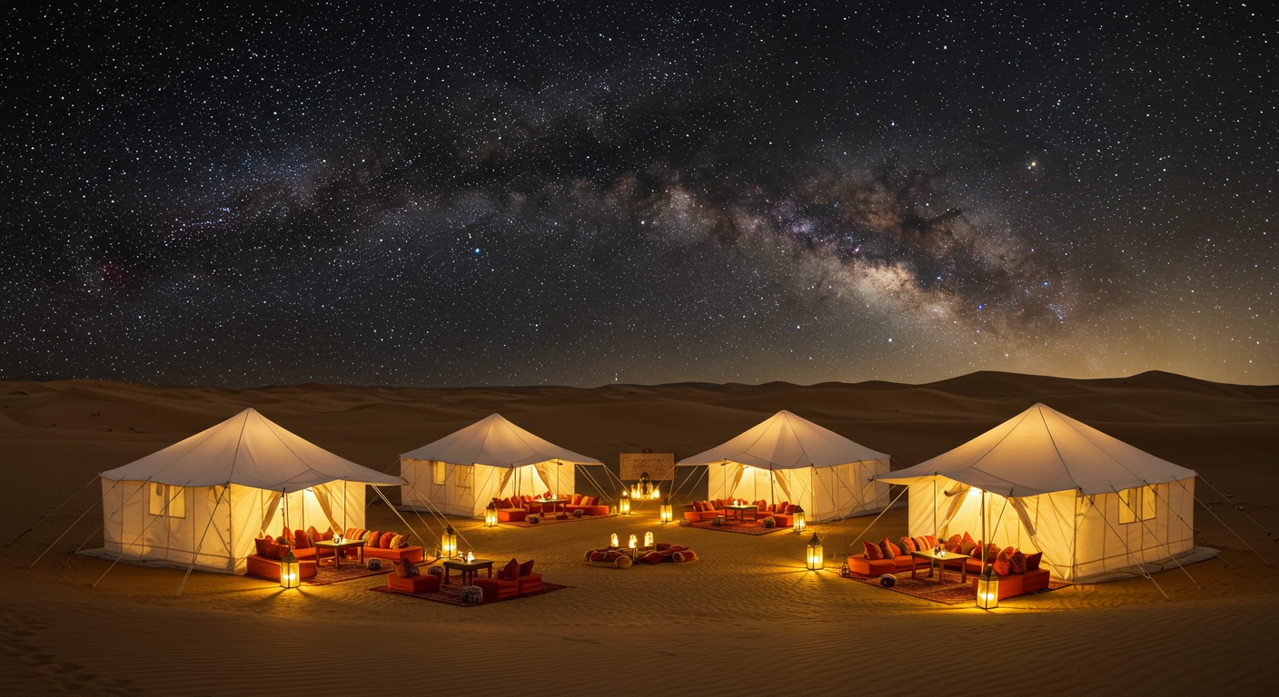 사하라 럭셔리 캠핑