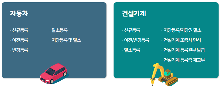 차량등록사업소 홈페이지