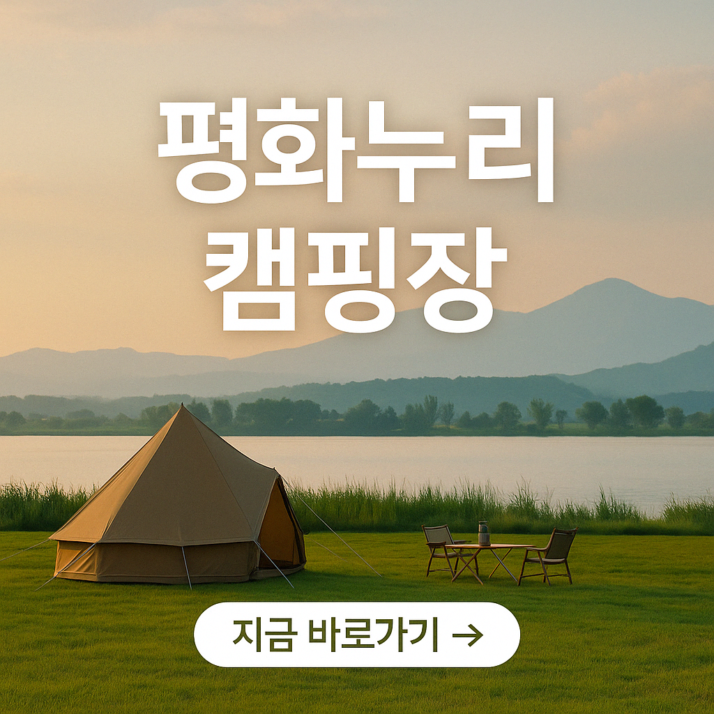 평화누리 캠핑장 예약 방법 피크닉 페스티벌 자전거길 캠핑장 카라반