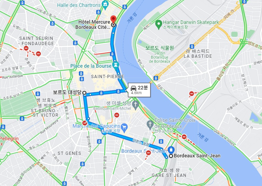 보르도역-보르도성당