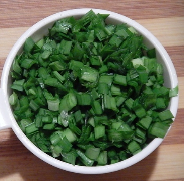 한국의 떡 종류 비지떡-부추