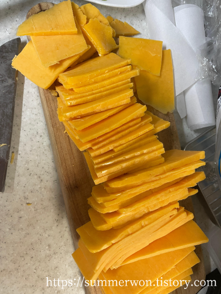 커클랜드 체다마일드치즈 컷팅, 소분