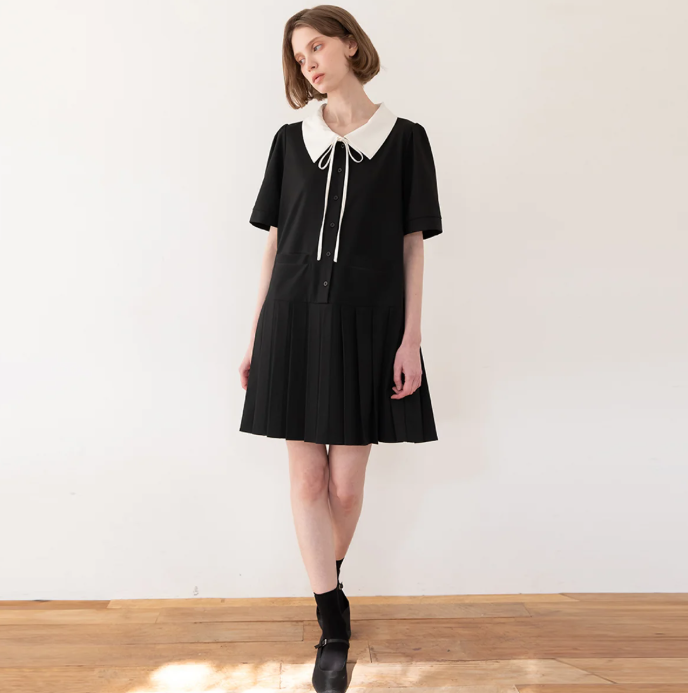 어떤 톤이든 잘 어울릴 것 같은 원피스 실제 사진