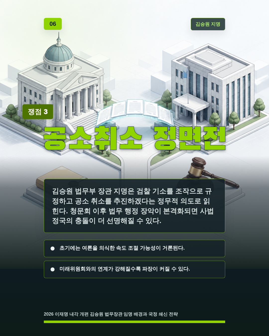 공소취소 정면전