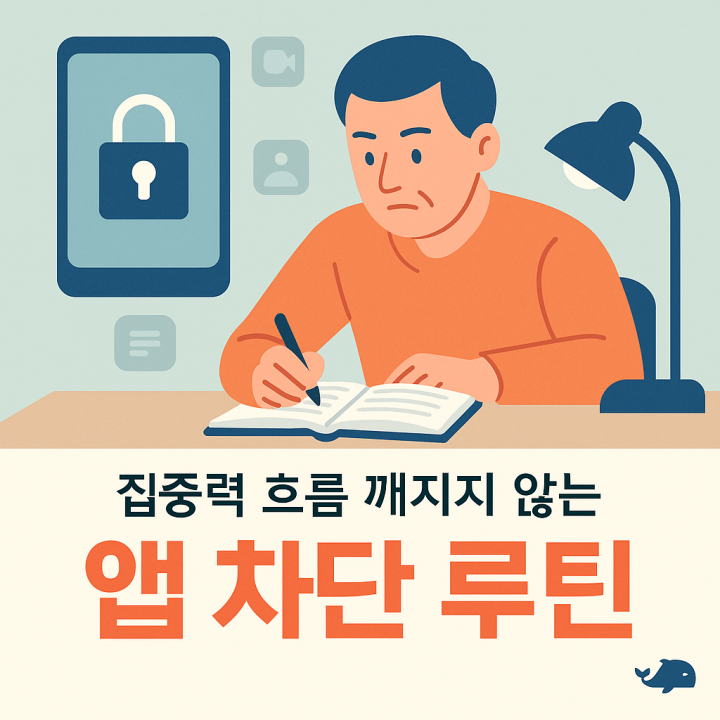 집중력 흐름 깨지지 않는 앱 차단 루틴