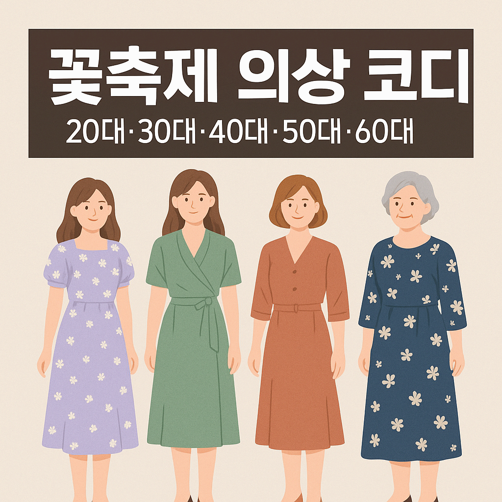 2025 꽃축제 의상 코디 완벽 가이드 &ndash; 연령대별 패션 제안!