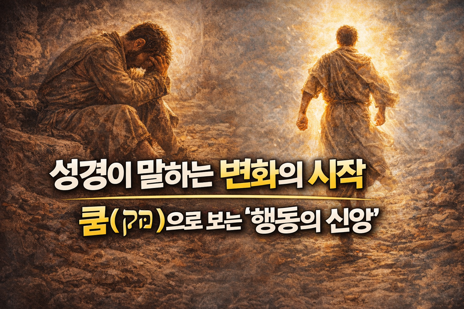 제목 썸네일 : 히브리어 단어 "쿰"