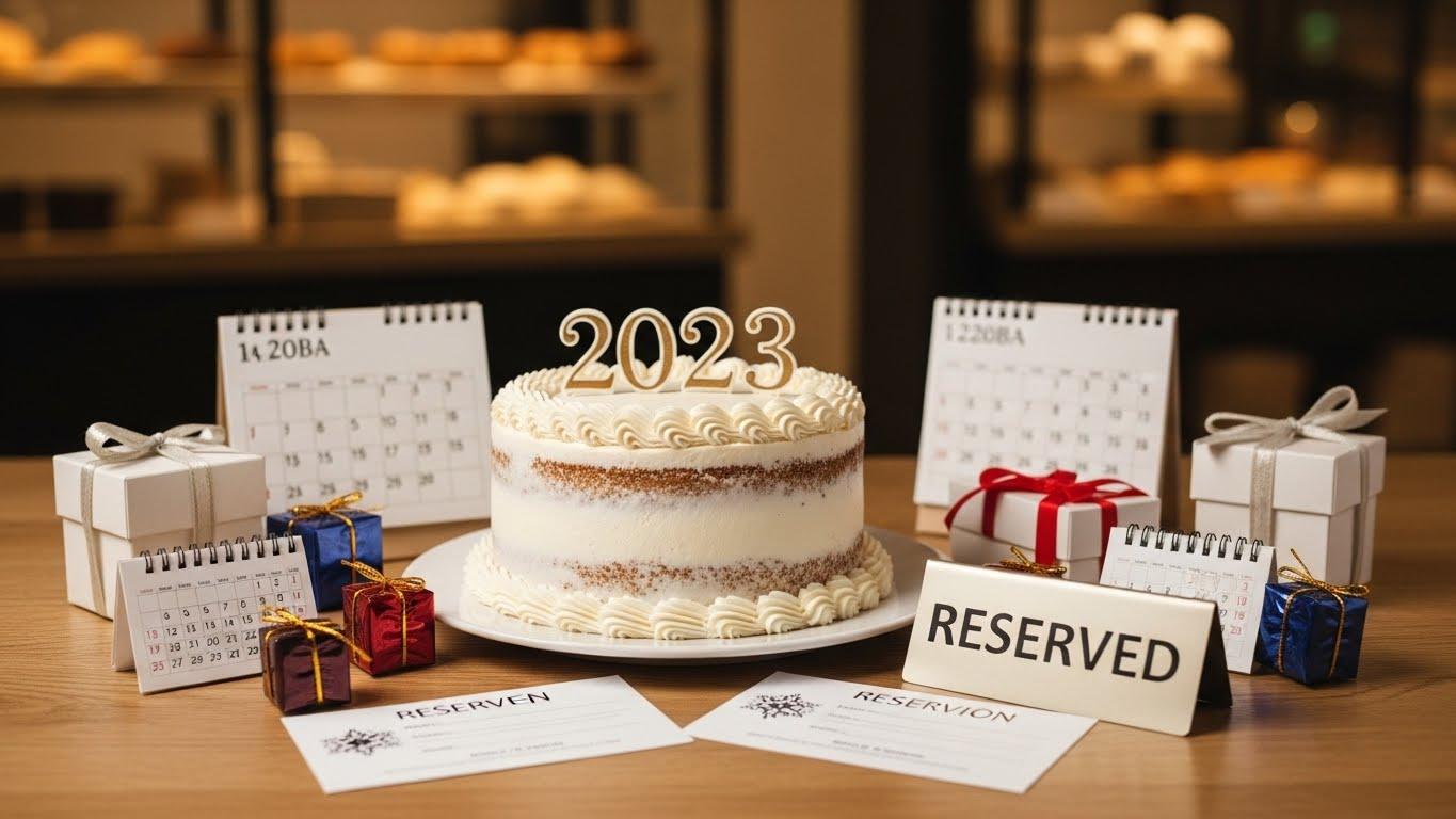 연말 케이크 예약