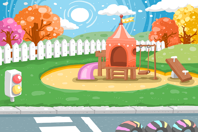 국민 누구나 이용할 수 있는 공공놀이터의 모습