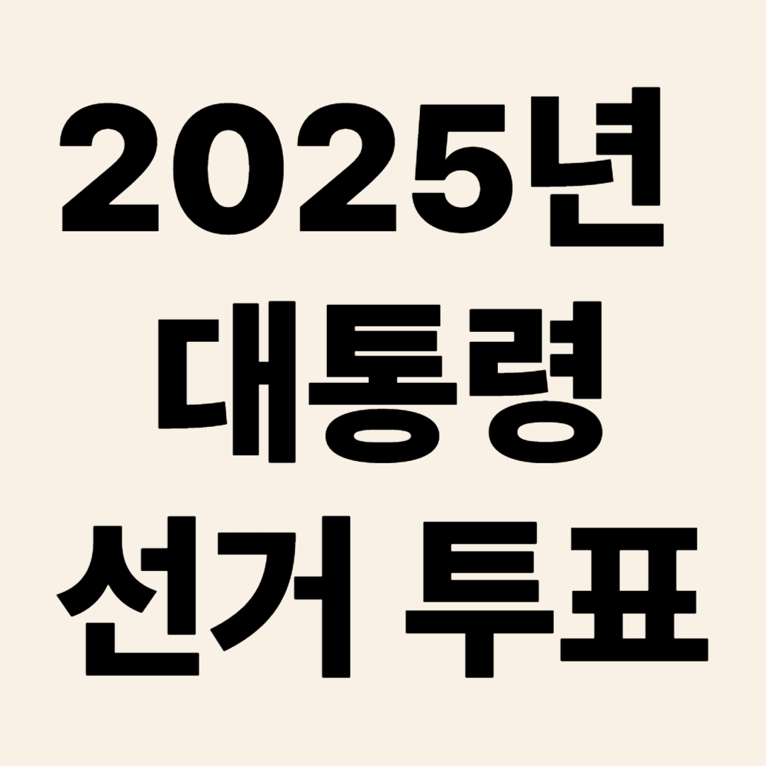 2025년 대통령 선거투표