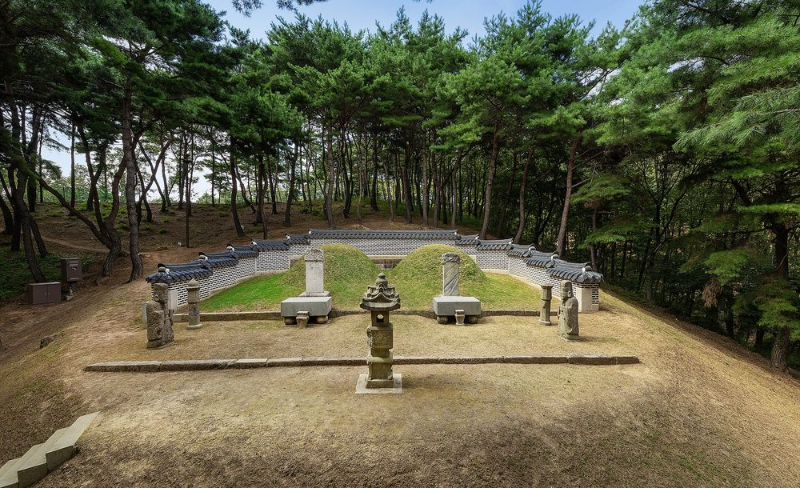 남양주시 진건읍 '광해군과 문셩군부인의 묘' 전경