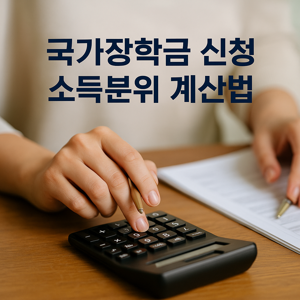 국가장학금 신청 소득분위 계산법