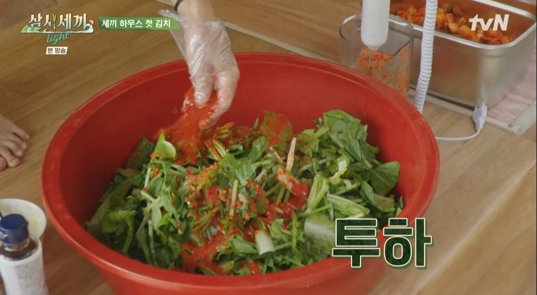 삼시세끼 라이트 차승원 얼갈이열무김치 레시피