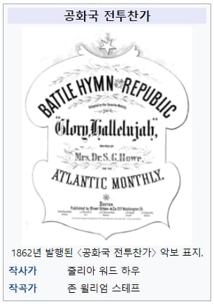 몰몬 태버너클 합창단의 공화국 전투찬가 VIDEO: "Battle Hymn of the Republic" w/ the Mormon Tabernacle Choir LIVE from West Point