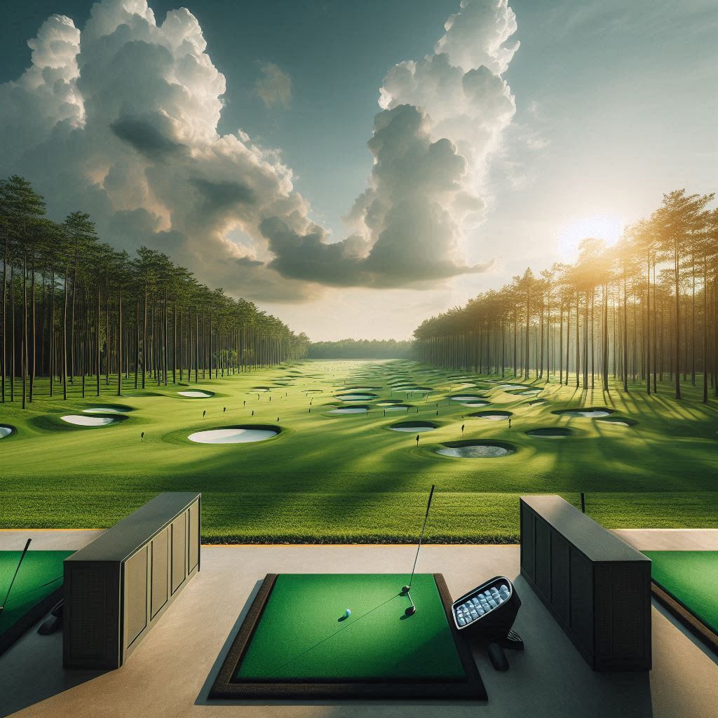 실외골프연습장 배경