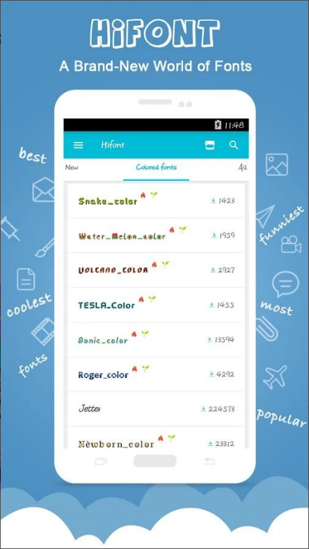HiFont, 글꼴 및 배경화면, 갤럭시 글꼴을 쉽게 바꾸고 개성 넘치는 나만의 휴대폰 만들기