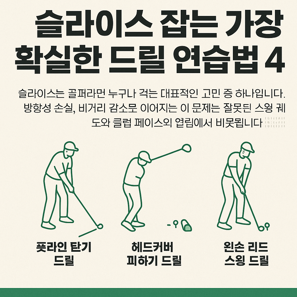 슬라이스 잡는 가장 확실한 드릴 연습법 4가지 사진