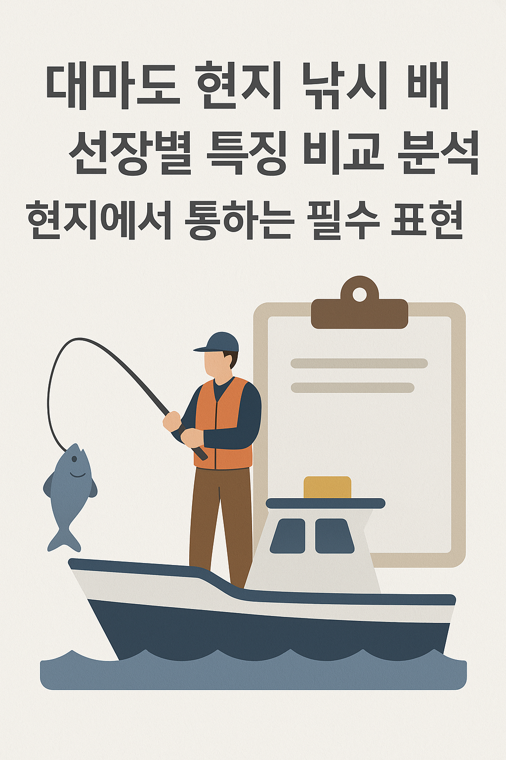 체크리스트가 포함된 클립보드가 있는 일러스트가 그려져 있다