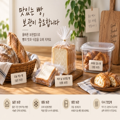 빵을 냉장 보관하면 맛이 떨어지는 이유와 올바른 빵 보관법