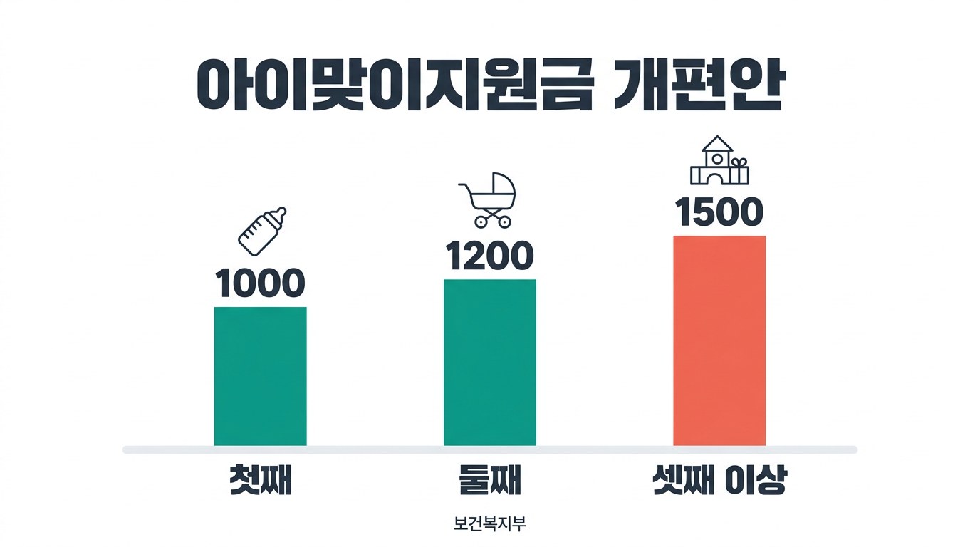 첫만남이용권 아이맞이지원금 개편안