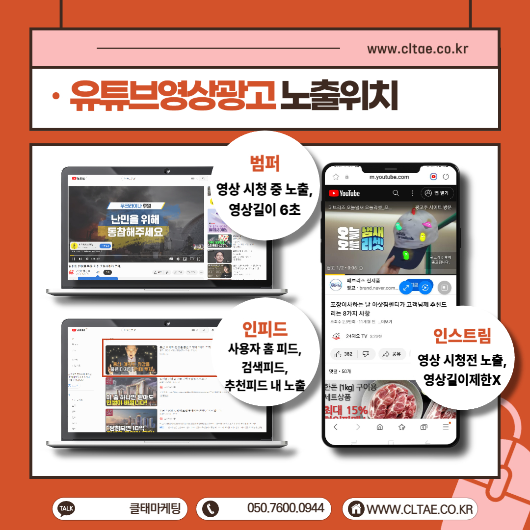 유튜브 광고 게재위치