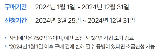 [소상공인 고효율기기 구매지원사업] 기간