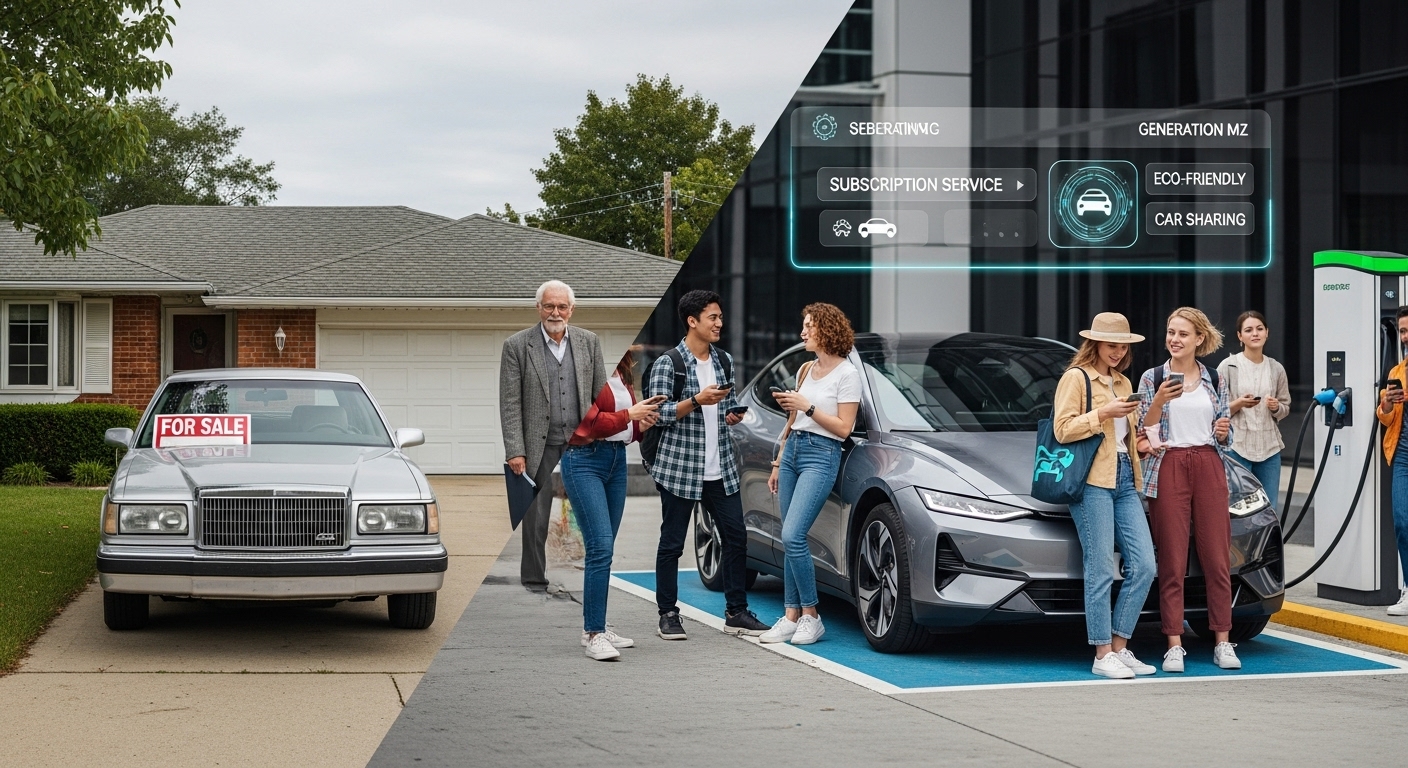 자동차와 세대 변화: MZ세대가 바꾸는 이동의 가치