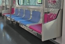 지하철 객실의자 강화플라스틱