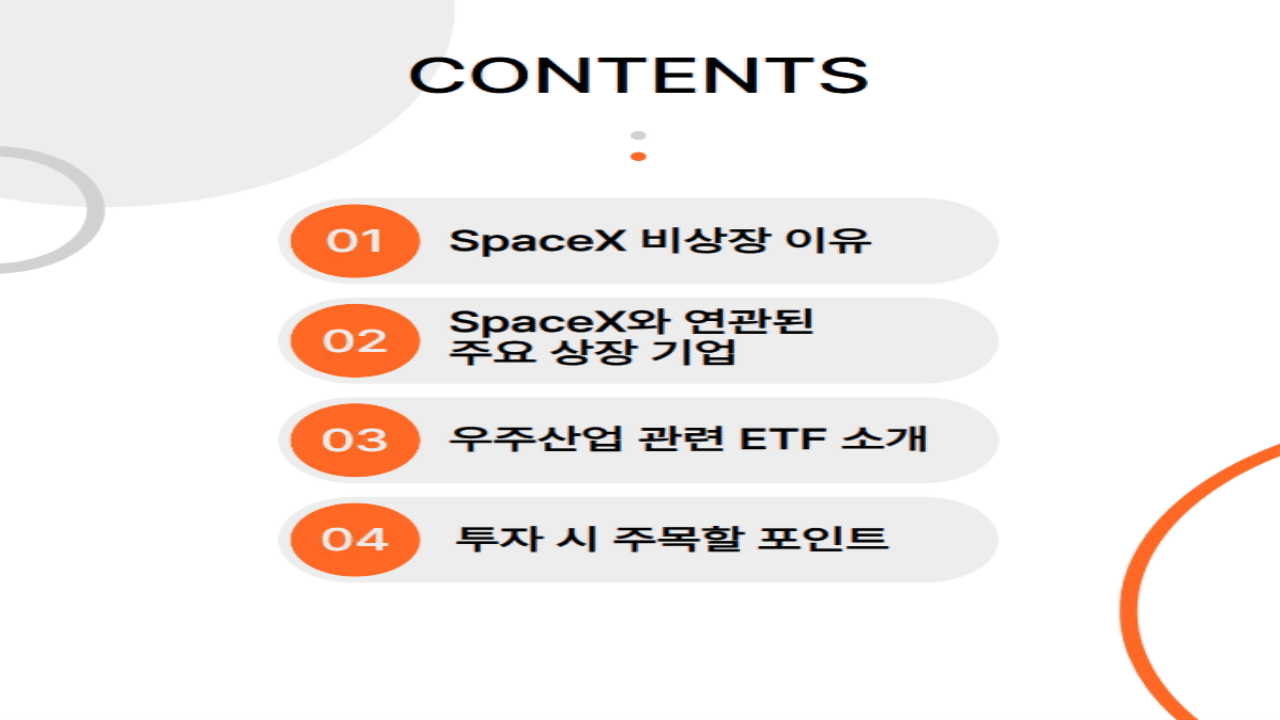 SpaceX 관련 주식