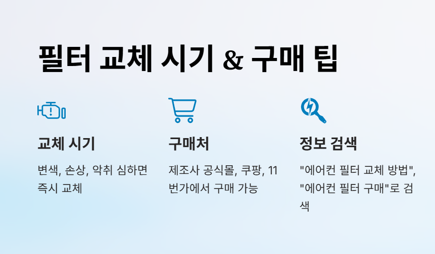 에어컨 필터 청소 방법 및 비용