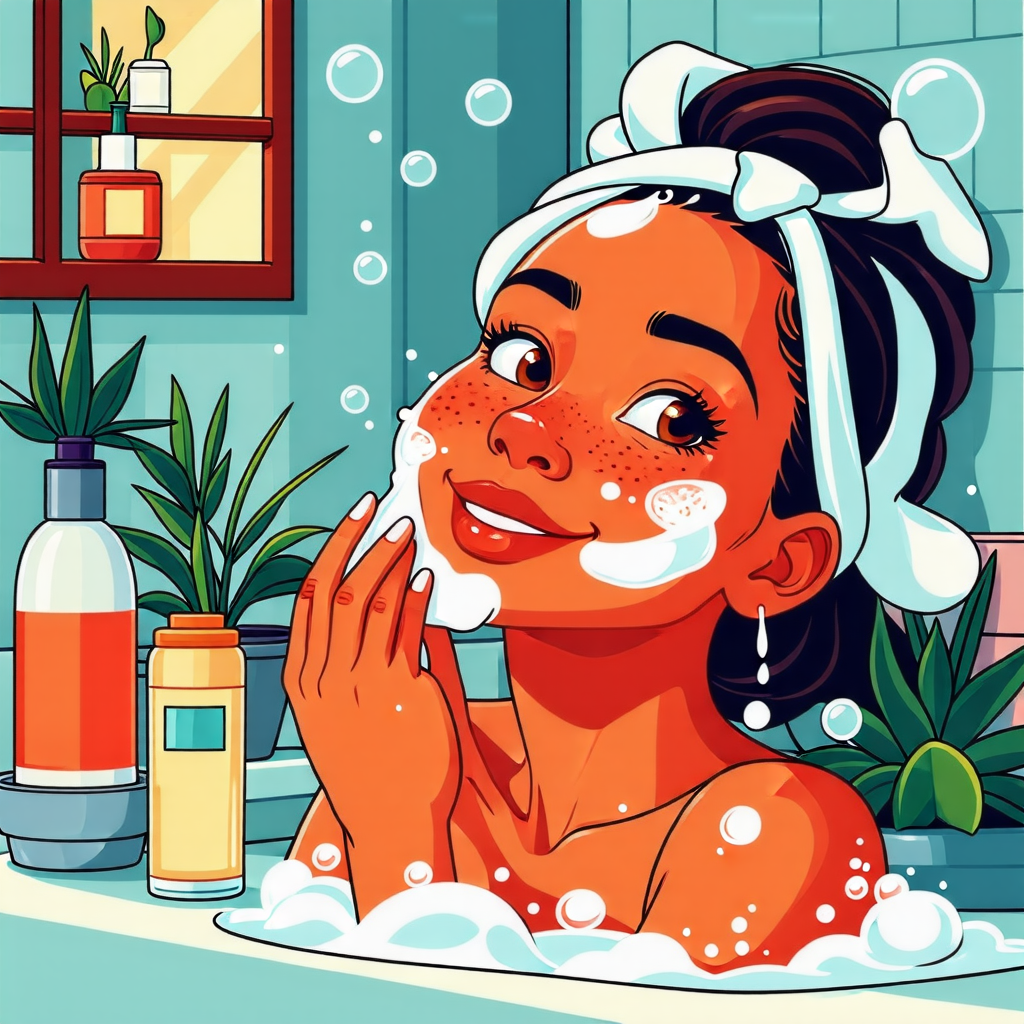 건성 피부에 좋은 세안 방법: 피부 자극 최소화하고 수분 유지하기