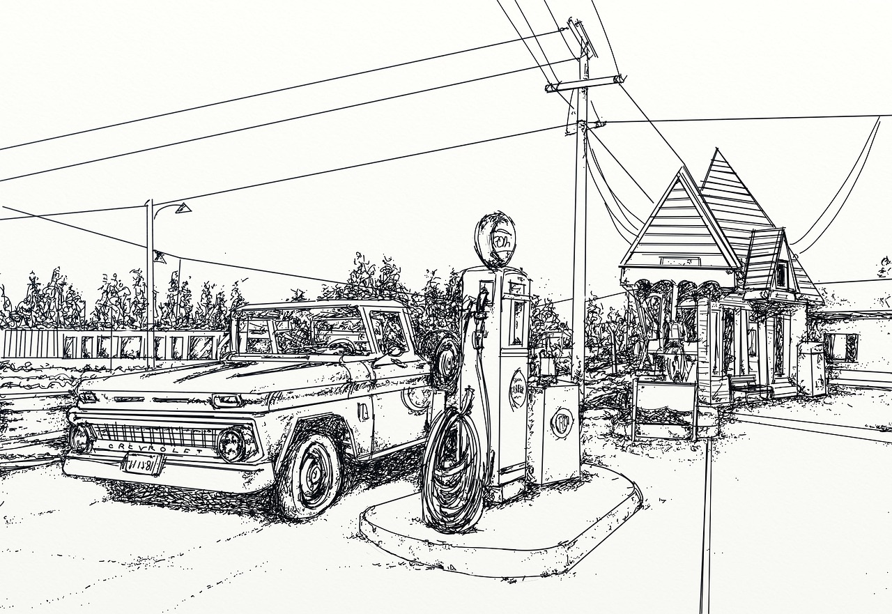 gas station
