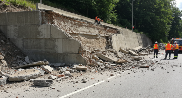 옹벽 붕괴 사고