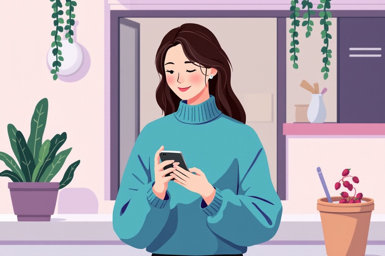 민생회복 소비쿠폰 앱 신청하는 여성